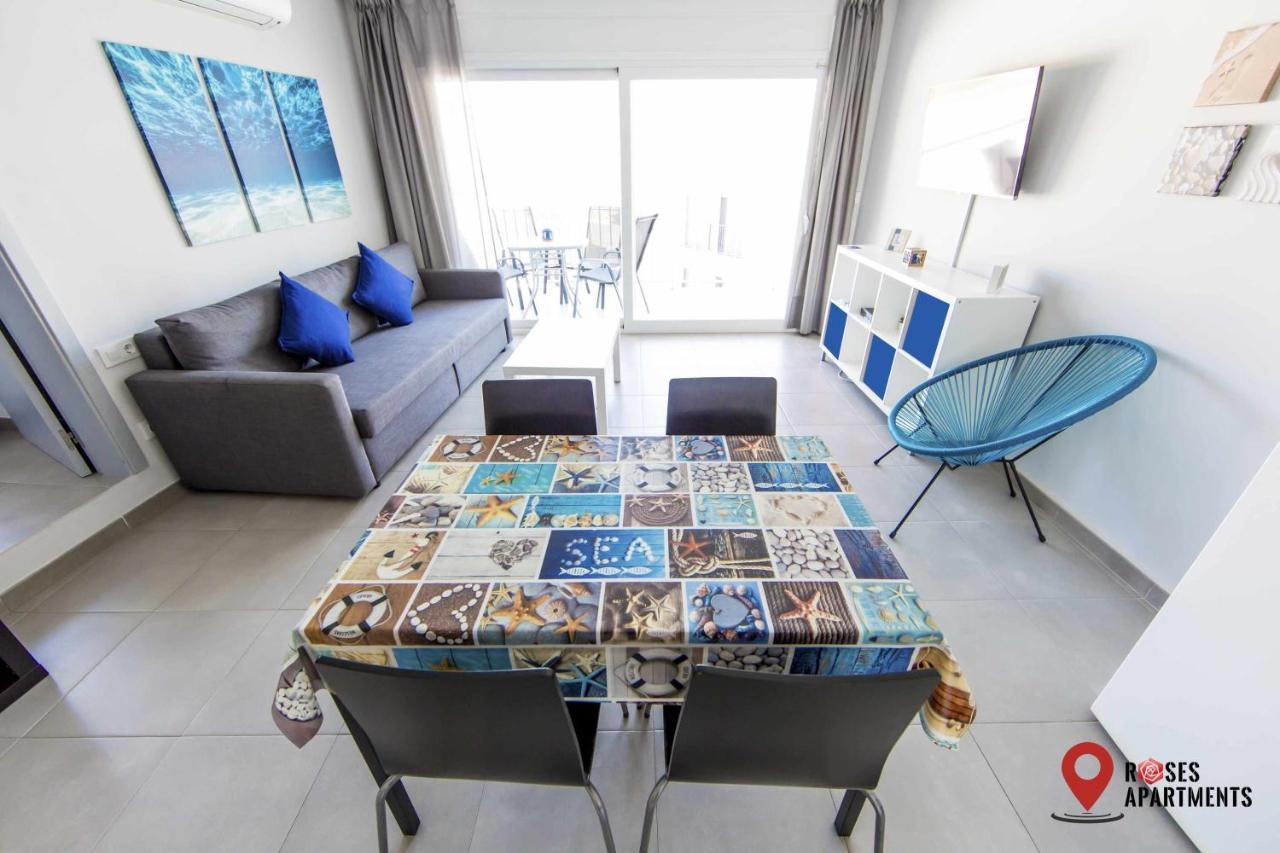 Roses Apartments Ocean 2 Habitaciones Vista Mar Lateral Luaran gambar