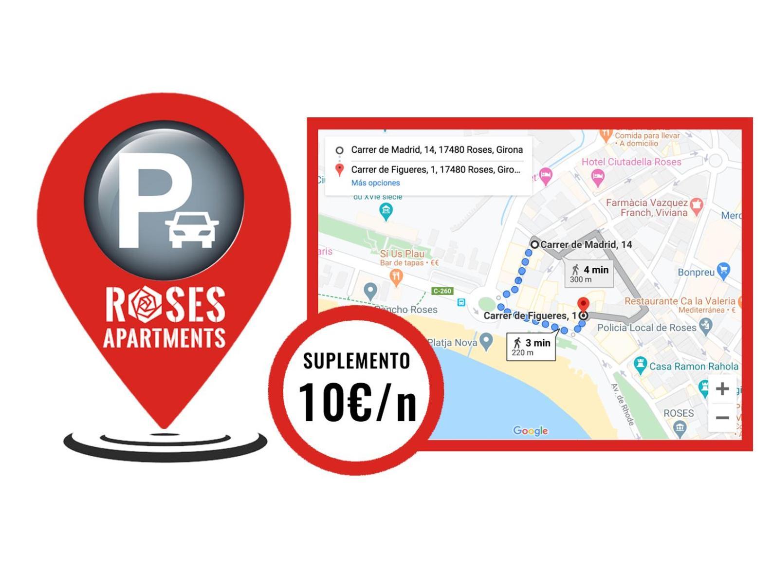 Roses Apartments Ocean 2 Habitaciones Vista Mar Lateral Luaran gambar